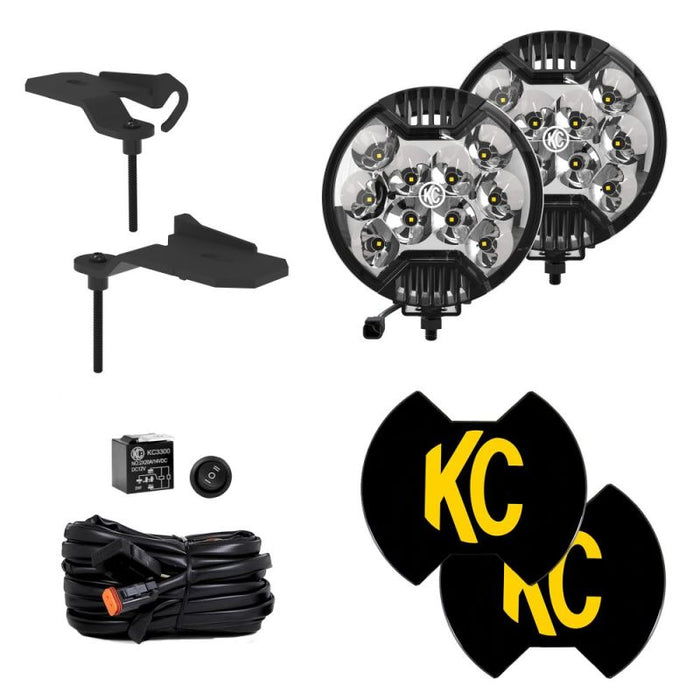 KCHilites Slimlite LED 2-Light Ditch Kit | '20- '24 JL 392 Wrangler/ Gladiator Mojave