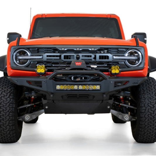 Addictive Desert Designs 22-23 Ford Bronco Raptor Rock Fighter Front Bumper with Universal Light Mounts