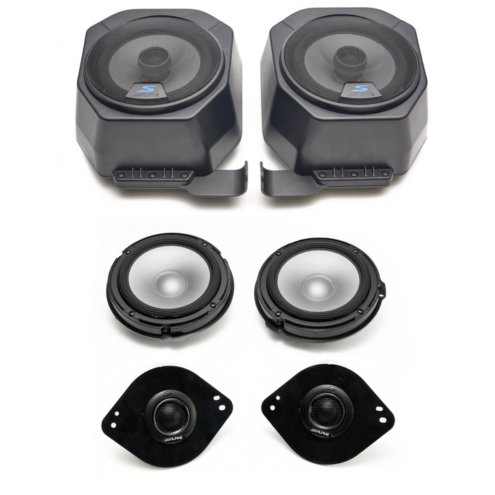 Alpine S Component Complete Plug & Play Speaker Bundle Upgrade | '21- Current Ford Bronco