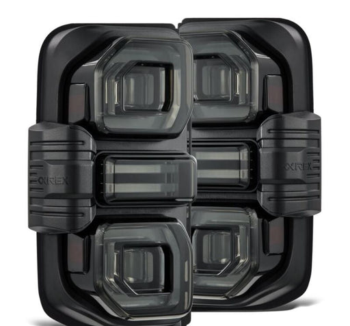 AlphaRex 21-24 Ford Bronco NOVA Series Prismatic LED Tail Lights - Alpha-Black