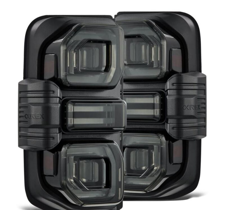 AlphaRex 21-24 Ford Bronco NOVA Series Prismatic LED Tail Lights - Alpha-Black