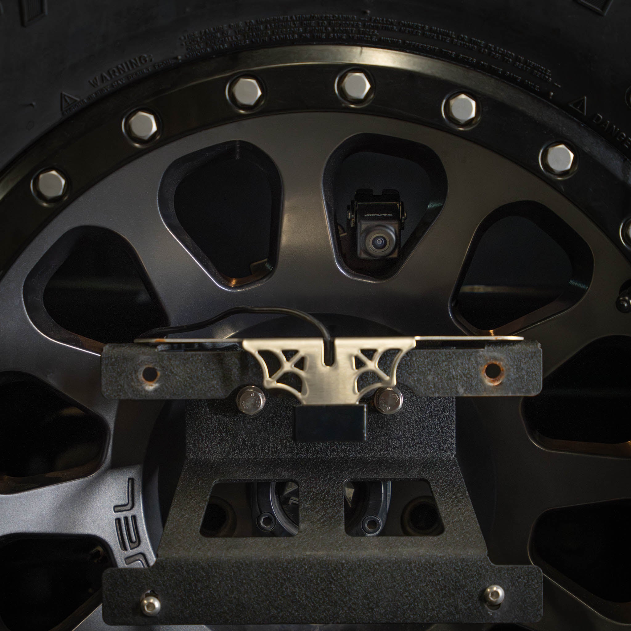 Alpine HCE-RCAM-WRA Spare Tire Rear View Camera | '07-'18 Jeep JK Wran ...