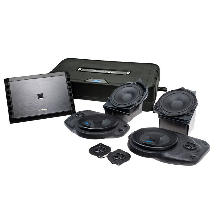 Alpine Plug & Play Full System 5-Channel, 8-Speakers, Sub Bundle  | '18- '23 JL Wrangler/ '20- '23 JT Gladiator