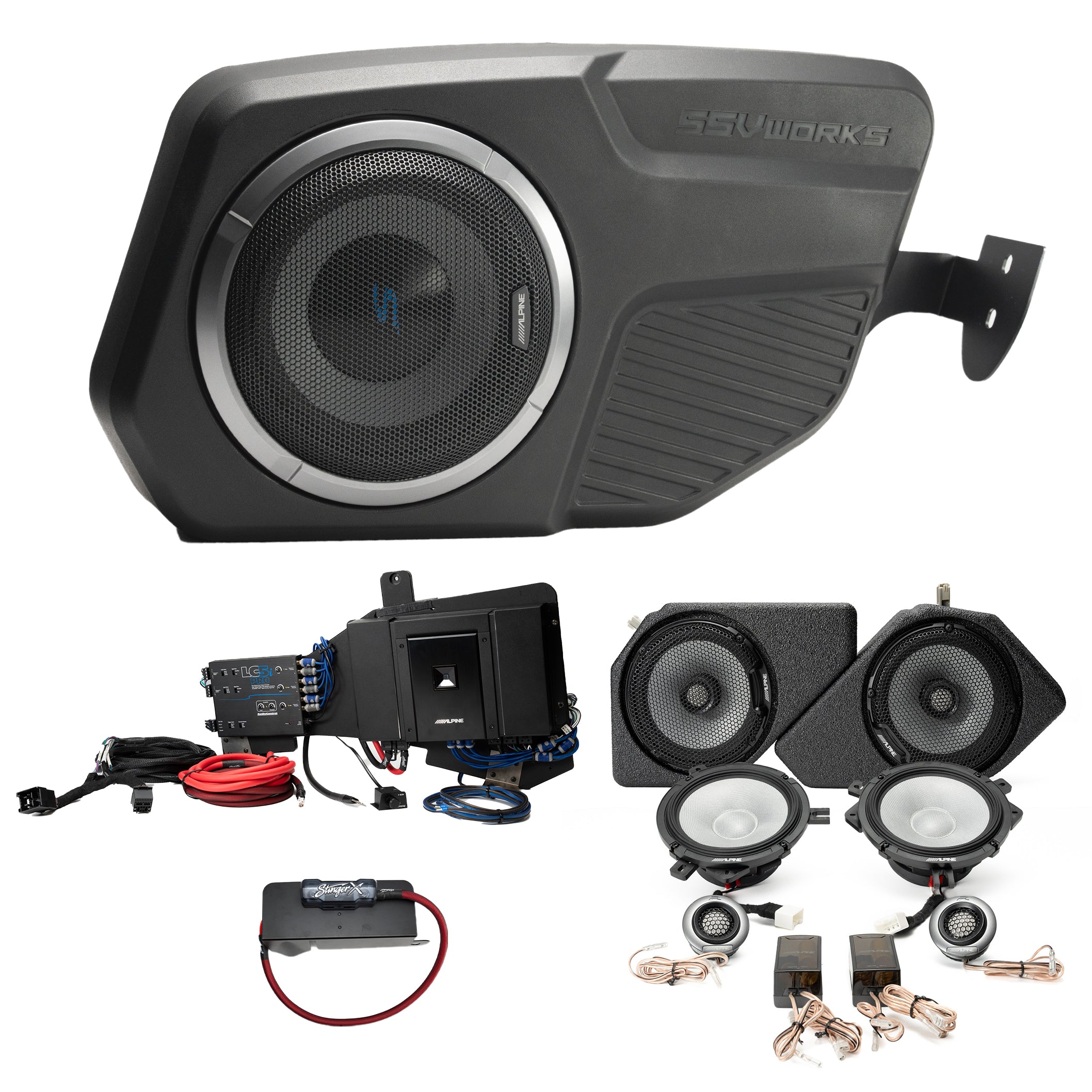Alpine R- Series Plug & Play Full System Bundle 2 & 4-Door (NON-B&O Sy ...
