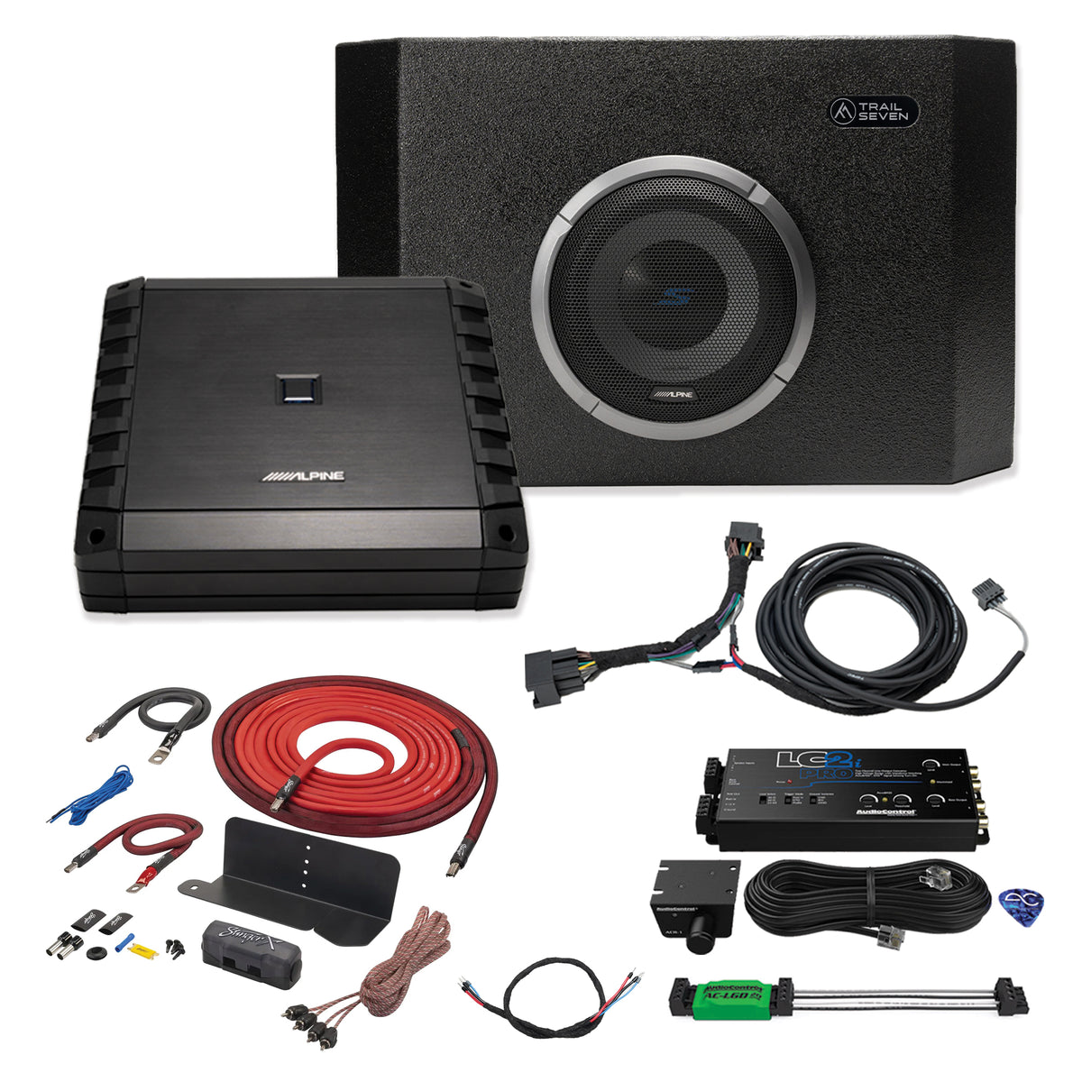車のパーツ Alpine amplifier, subwoofer Alpine S Series Plug & Play 12