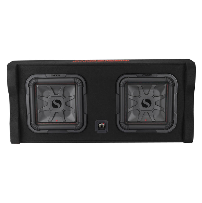 Kicker Dual Down-Firing 12" L7T 2-Ohm Subwoofer Enclosure | Universal Fitment