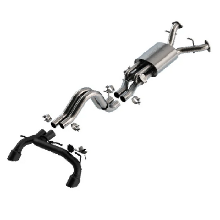 Borla ATAK Cat-Back Exhaust System Raptor 3.0L V6 Twin Turbo with Black Coated Tips| 2022+ Ford Bronco