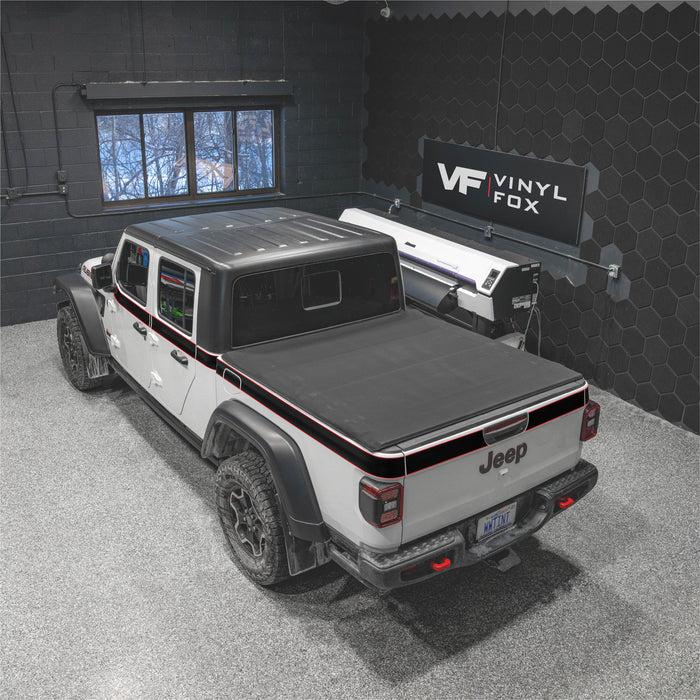 Vinyl Fox Upper Wrap-Around Stripe Vinyl Kit | '20- Current Jeep JT Gladiator
