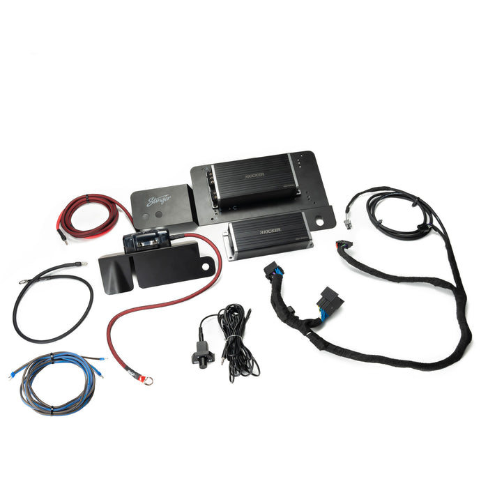 Kicker Plug & Play 4-Channel Key & Mono Key Amp Bundle 2 & 4-Door (NON B&O System) | '21- Current Ford Bronco