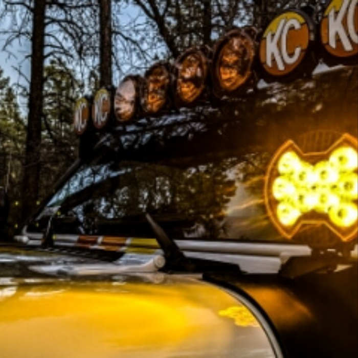 KC Hilites 6" SlimLite LED - 2-Light System - 50W Spot Beam | '21- Current Ford Bronco