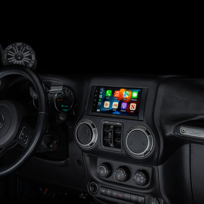 JVC KW-M785BW Plug and Play Bundle | '07-'18 Jeep JK Wranglers