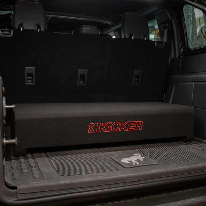 Kicker Dual Down-Firing 12" L7T 2-Ohm Subwoofer Enclosure | Universal Fitment