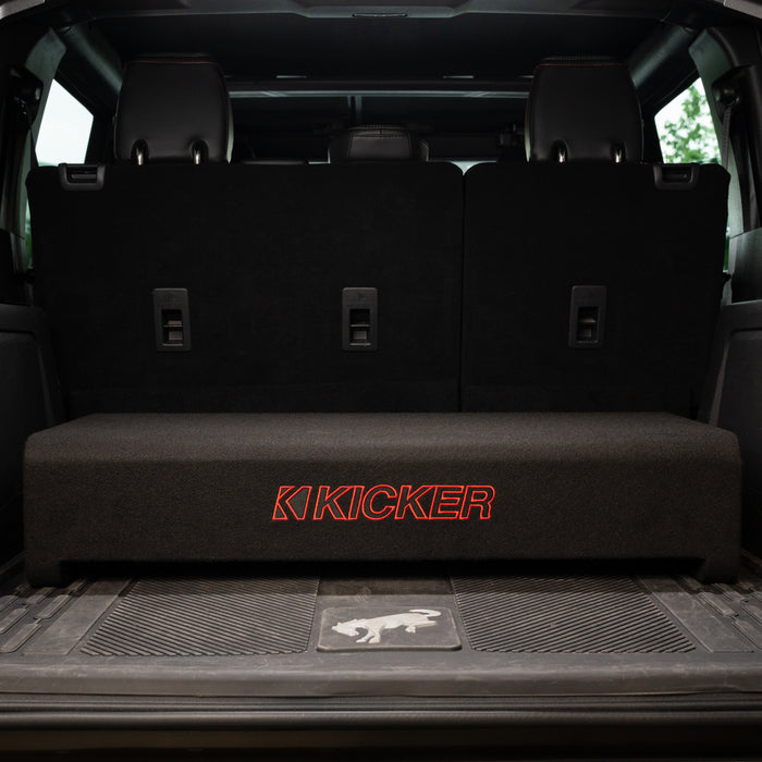 Kicker Dual Down-Firing 12" L7T 2-Ohm Subwoofer Enclosure | Universal Fitment