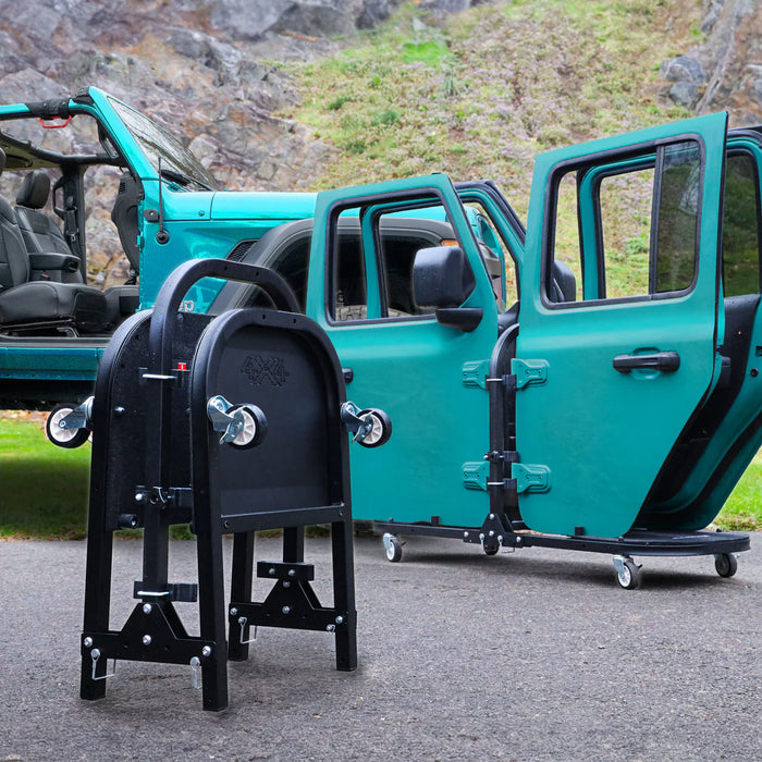 EZ 4X4 Aluminum Folding and Rolling Door Cart (4-Door) | Jeep Wrangler/ Gladiator