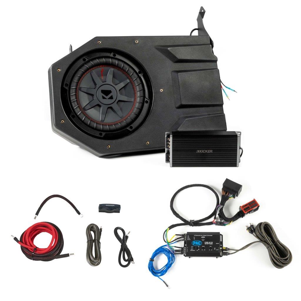 Kicker Plug and Play Sub Mono Amp Bundle '18-'23 JL Wrangler