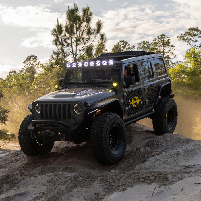 Stinger HEXCORE 51" Hero Light Bar (Eight 6" Pod Lights) - 2018-Current Jeep Wrangler JL/ JLU and 2020-Current Jeep Gladiator JT