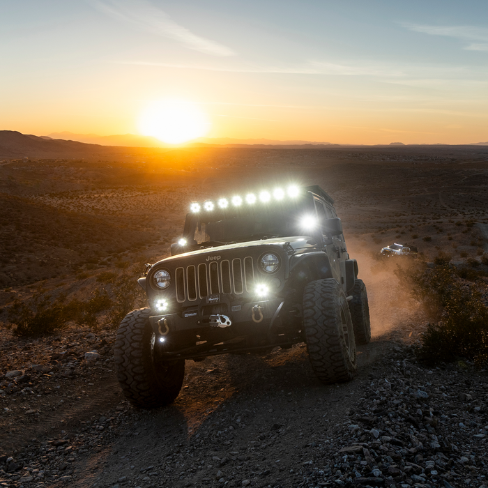 Stinger HEXCORE 51" Hero Light Bar (Eight 6" Pod Lights) - 2007-2018 Jeep Wrangler JK/ JKU