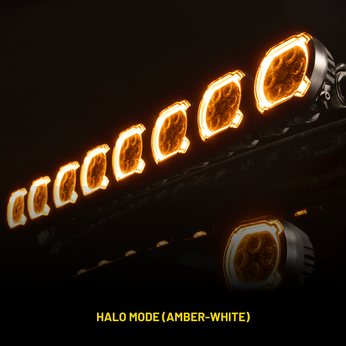 Stinger HEXCORE 51" Hero Light Bar (Eight 6" Pod Lights) - 2007-2018 Jeep Wrangler JK/ JKU