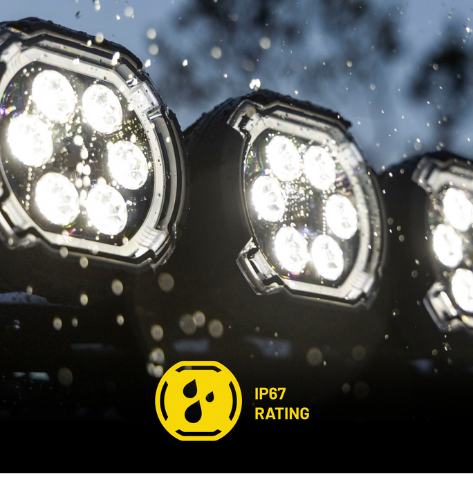 Stinger HEXCORE 51" Hero Light Bar (Eight 6" Pod Lights) - 2018-Current Jeep Wrangler JL/ JLU and 2020-Current Jeep Gladiator JT