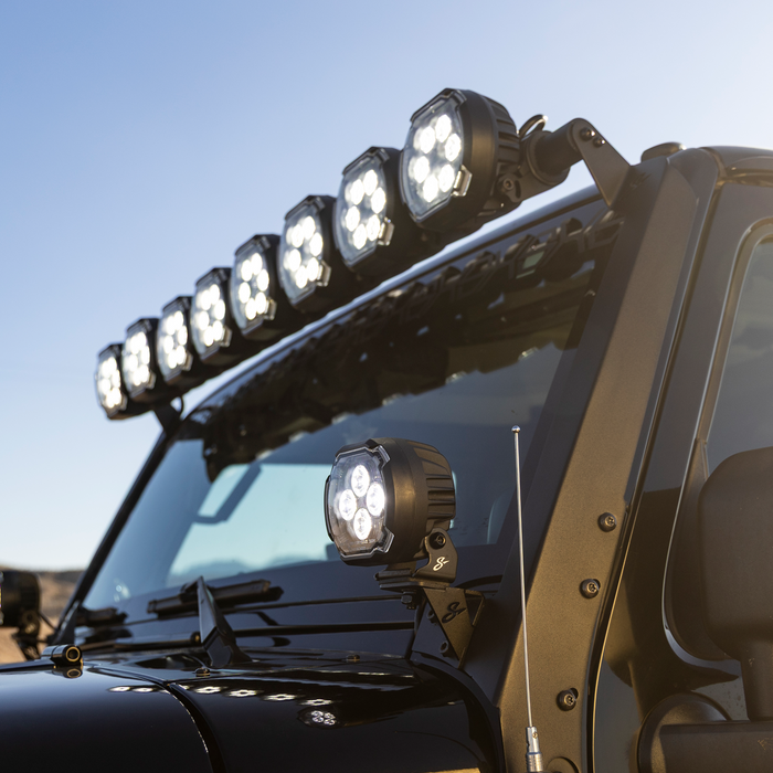Stinger HEXCORE 51" Hero Light Bar (Eight 6" Pod Lights) - 2007-2018 Jeep Wrangler JK/ JKU