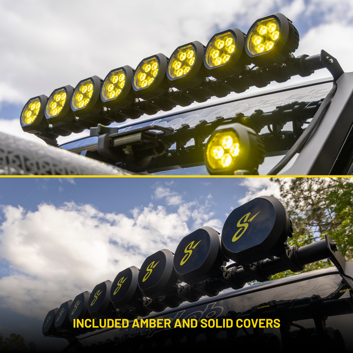 Stinger HEXCORE 51" Hero Light Bar (Eight 6" Pod Lights) - 2018-Current Jeep Wrangler JL/ JLU and 2020-Current Jeep Gladiator JT