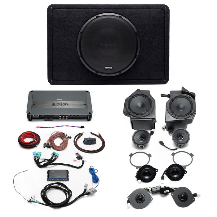 Hertz-Audison Prima Plug & Play (5-Channel) Full System Bundle Upgrade | '24 - Current JL Wrangler/ '24 - Current JT Gladiator