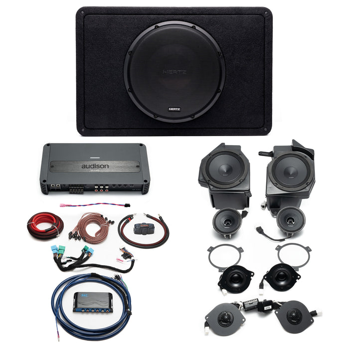 Hertz-Audison Prima Plug & Play (5-Channel) Full System Bundle Upgrade | '24 - Current JL Wrangler/ '24 - Current JT Gladiator