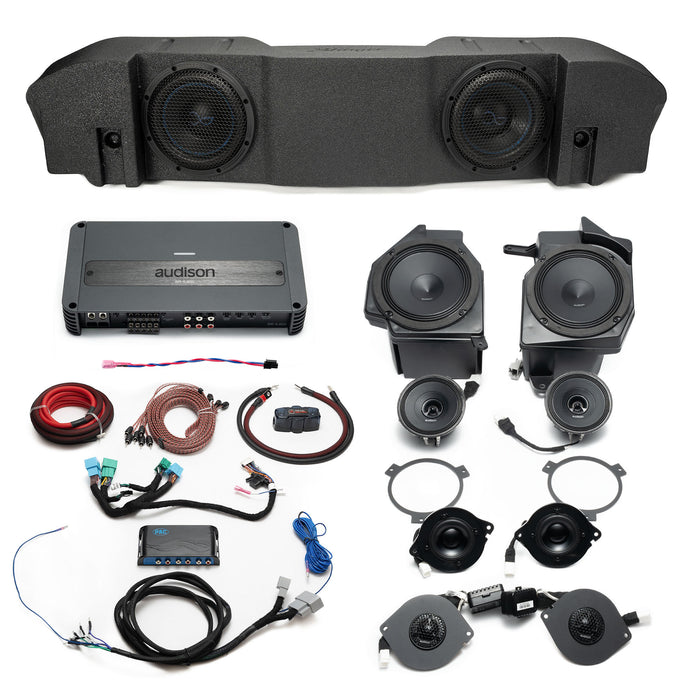Hertz-Audison Prima Plug & Play (5-Channel) Full System Bundle Upgrade | '24 - Current JL Wrangler/ '24 - Current JT Gladiator