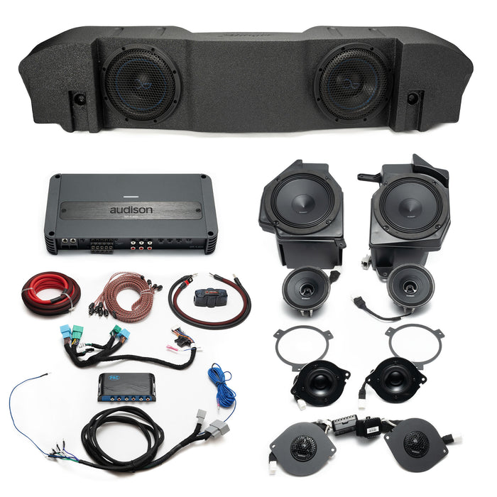 Hertz-Audison Prima Plug & Play (5-Channel) Full System Bundle Upgrade | '24 - Current JL Wrangler/ '24 - Current JT Gladiator