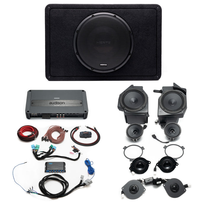 Hertz-Audison Prima Plug & Play (5-Channel) Full System Bundle Upgrade | '24 - Current JL Wrangler/ '24 - Current JT Gladiator