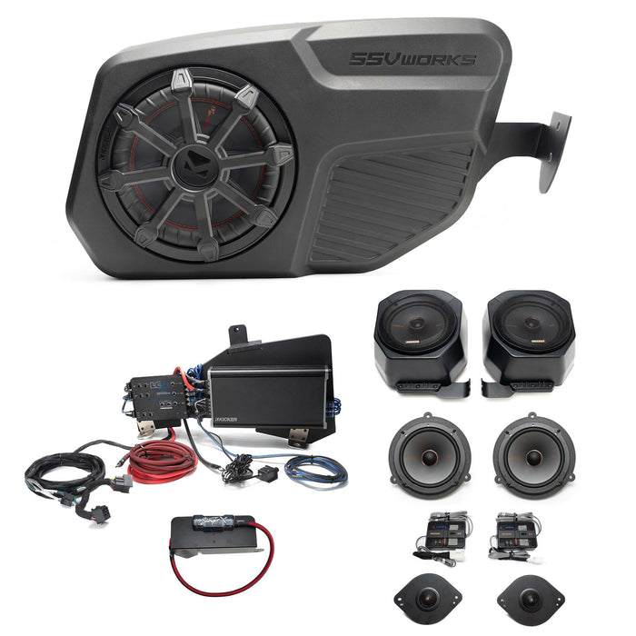 Kicker Plug & Play Full System Bundle Upgrade 2 & 4-Door (NON-B&O System) | '21- Current Ford Bronco