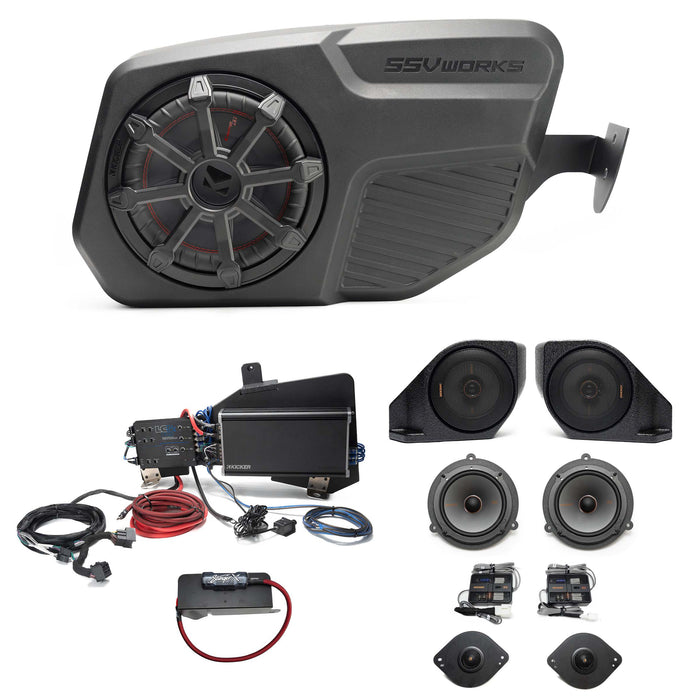 Kicker Plug & Play Full System Bundle Upgrade 2 & 4-Door (NON-B&O System) | '21- Current Ford Bronco