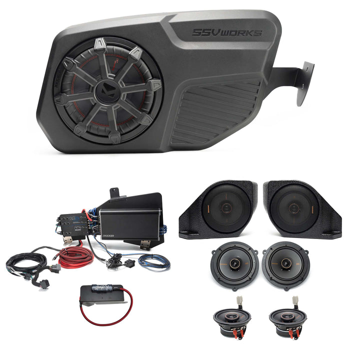 Kicker Plug & Play Full System Bundle Upgrade 2 & 4-Door (NON-B&O System) | '21- Current Ford Bronco