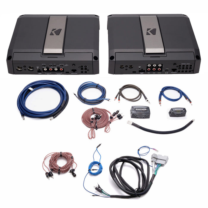 Kicker Plug & Play Dual LX Amp Kit Bundle Upgrade | '18- Current JL Wrangler/ '20- Current JT Gladiator