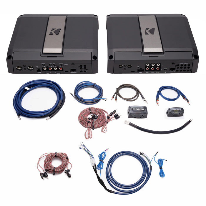 Kicker Plug & Play Dual LX Amp Kit Bundle Upgrade | '18- Current JL Wrangler/ '20- Current JT Gladiator