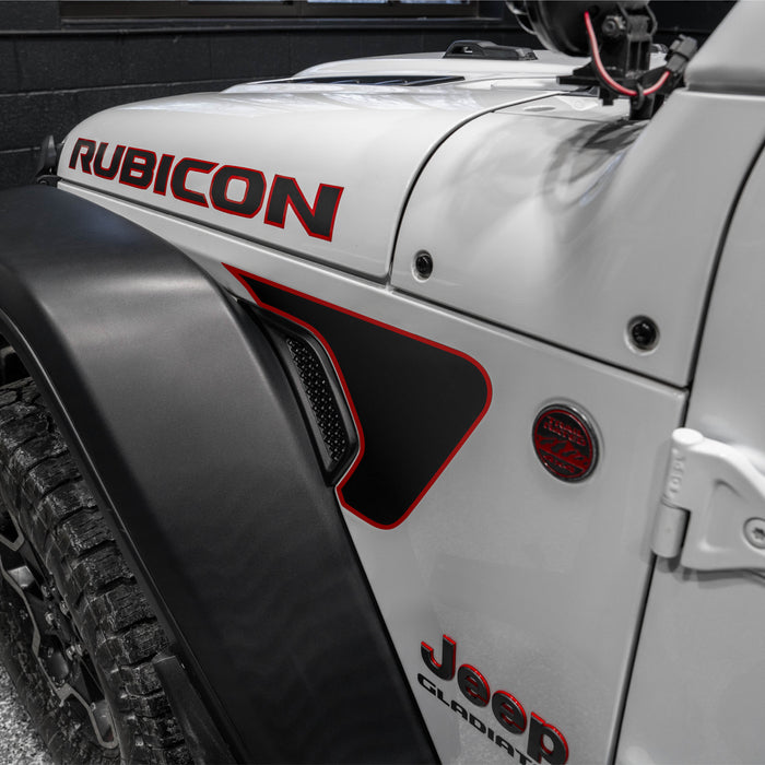 Vinyl Fox Vent Inlay Vinyl Kit | '20- Current Jeep JT Gladiator