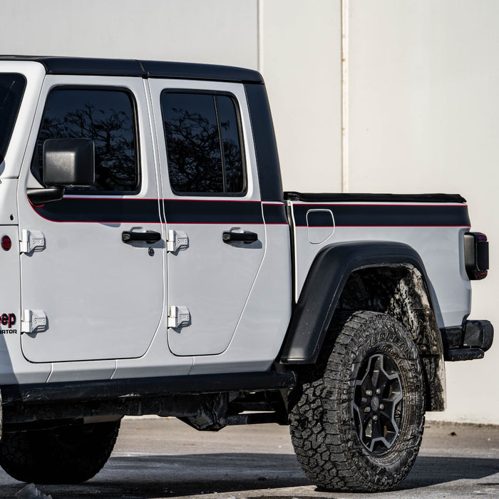 Vinyl Fox Upper Wrap-Around Stripe Vinyl Kit | '20- Current Jeep JT Gladiator