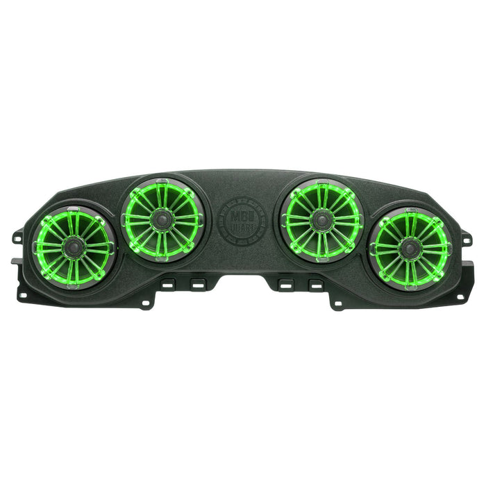 MB Quart Tuned Rear Soundbar with 8 Inch Coaxial Speakers, Enclosure, with RGB LED Lighting option I '18-'23 JL Wrangler/ '20-'23 JT Gladiator