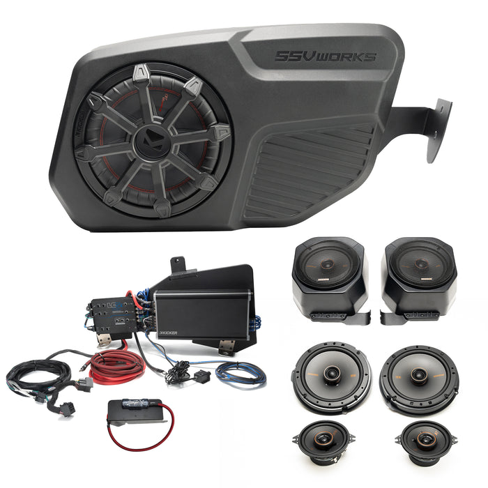 Kicker Plug & Play Full System Bundle Upgrade 2 & 4-Door (NON-B&O System) | '21- Current Ford Bronco