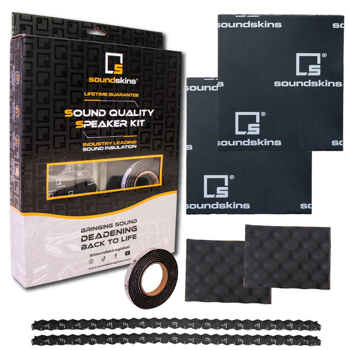 SoundSkins SSK-SQSK | Sound Deadening Sound Quality Speaker Kit | Universal Fitment