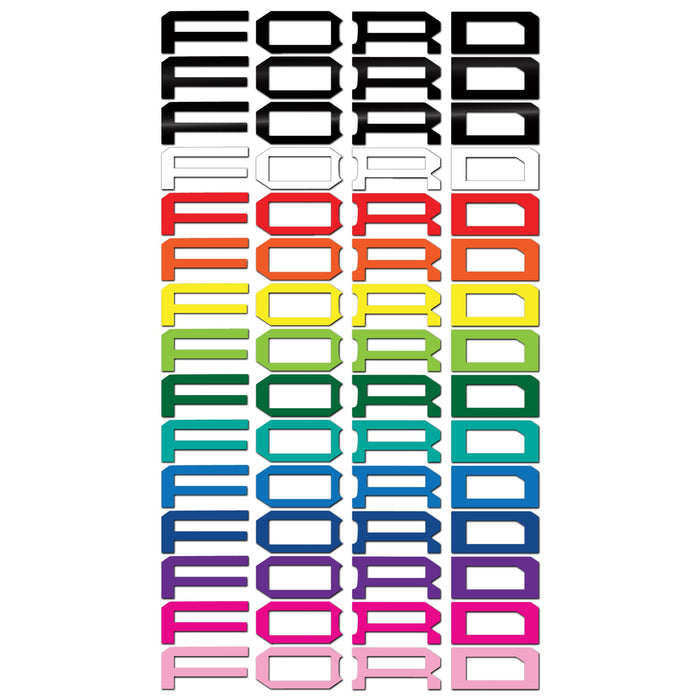 Vinyl Fox Vinyl Grille Letters| '22- Current Ford Bronco Raptor