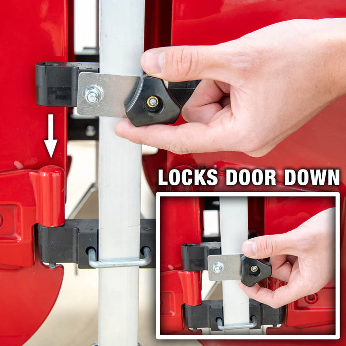 EZ 4X4 Aluminum Folding and Rolling Door Cart (2-Door) | '07-'18 JK/ '18-'23 JL Wrangler