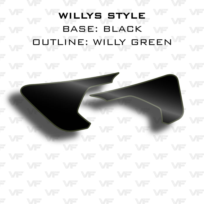 Vinyl Fox Vent Inlay Vinyl Kit | '20- Current Jeep JT Gladiator