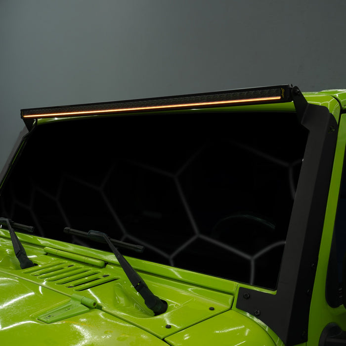 Stinger HEXCORE 50" Straight LED Light Bar - 2007-2018 Jeep Wrangler JK/ JKU