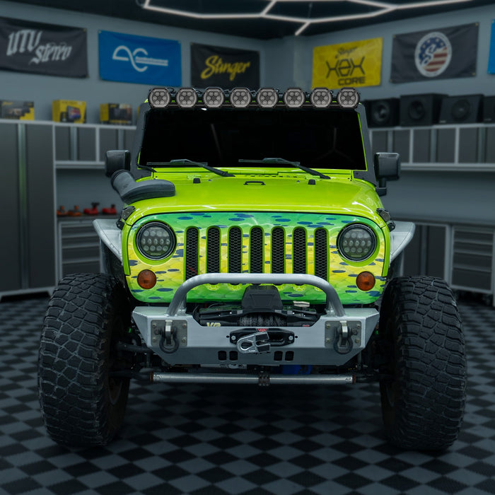 Stinger HEXCORE 51" Hero Light Bar (Eight 6" Pod Lights) - 2007-2018 Jeep Wrangler JK/ JKU