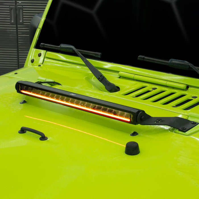 Stinger HEXCORE 20" Straight LED Light Bar - 2007-2018 Jeep Wrangler JK/ JKU