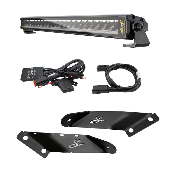 Stinger HEXCORE 20" Straight LED Light Bar - 2007-2018 Jeep Wrangler JK/ JKU