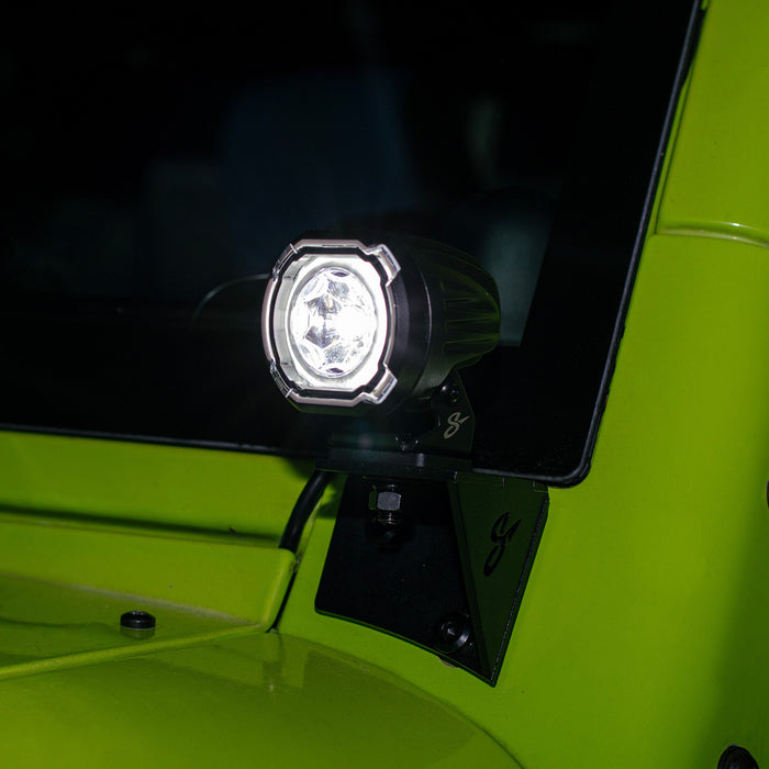 Stinger HEXCORE 2" Amber & White LED Pod Lights (Pair) - 2007-2018 Jeep Wrangler JK/ JKU