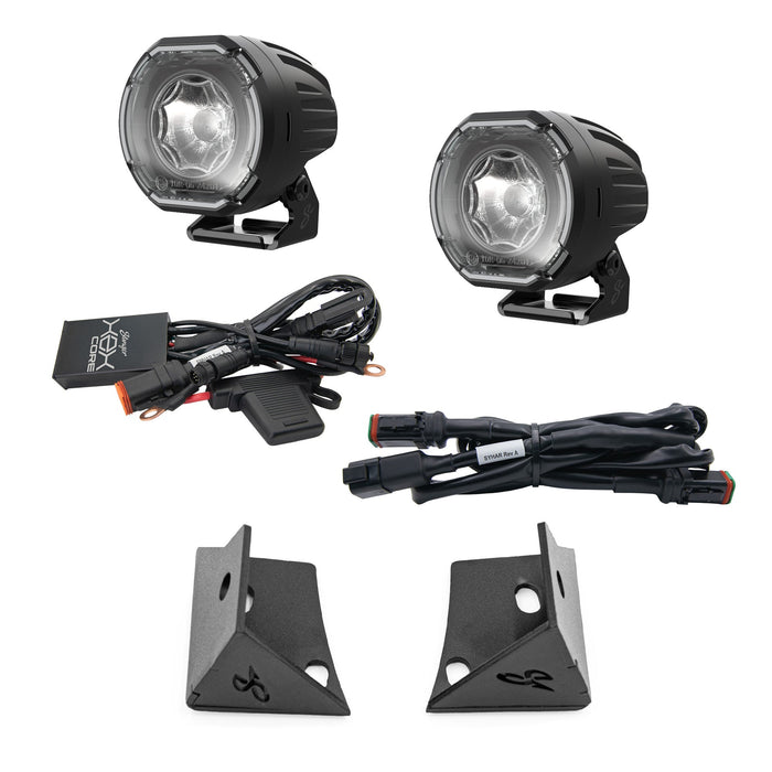 Stinger HEXCORE 2" Amber & White LED Pod Lights (Pair) - 2007-2018 Jeep Wrangler JK/ JKU