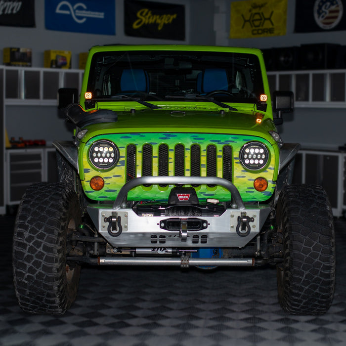 Stinger HEXCORE 2" Amber & White LED Pod Lights (Pair) - 2007-2018 Jeep Wrangler JK/ JKU
